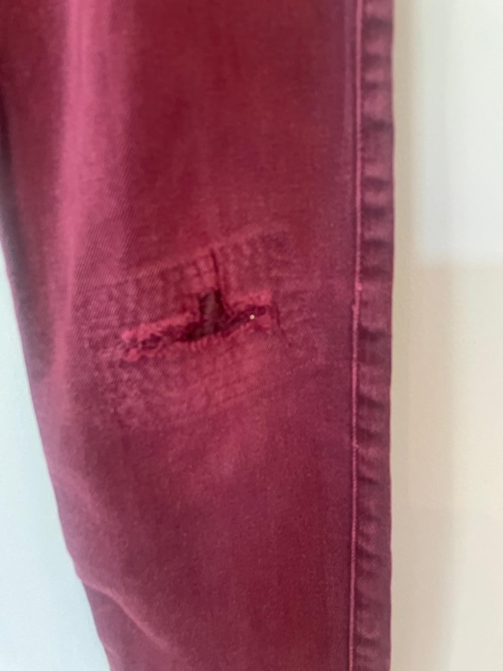 Abercrombie & Fitch Wine Red Skinny Jeans - Picture 2 of 5